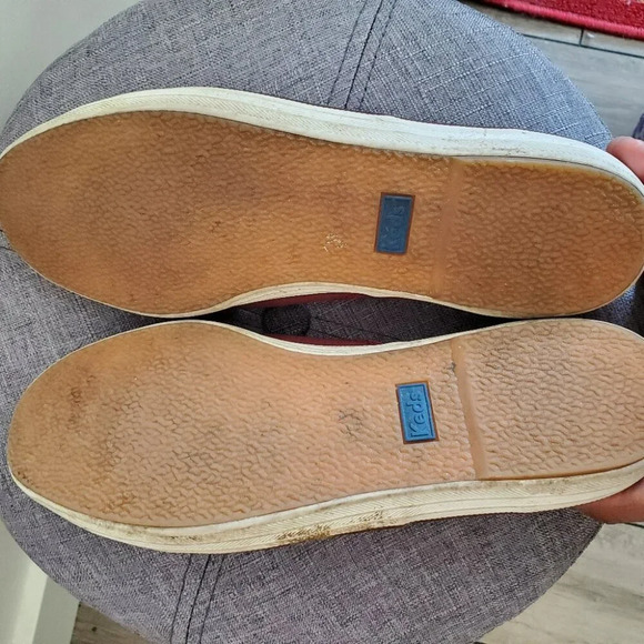 KEDS | Maroon Canvas Lace Up Ortholite Flat Sneakers (Size 10) - Picture 5 of 7